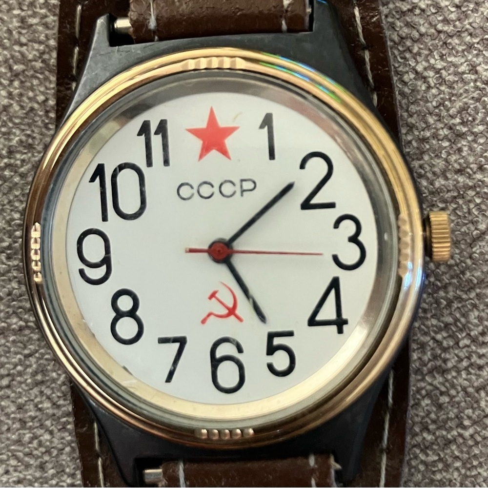 Brown and Gold Men's Watch